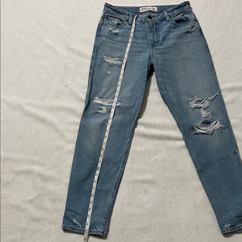 Abercrombie & Fitch Light Blue high rise Boyfriend Jeans - Picture 4 of 7